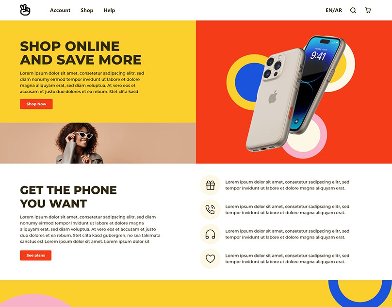 Responsive Phone Shop