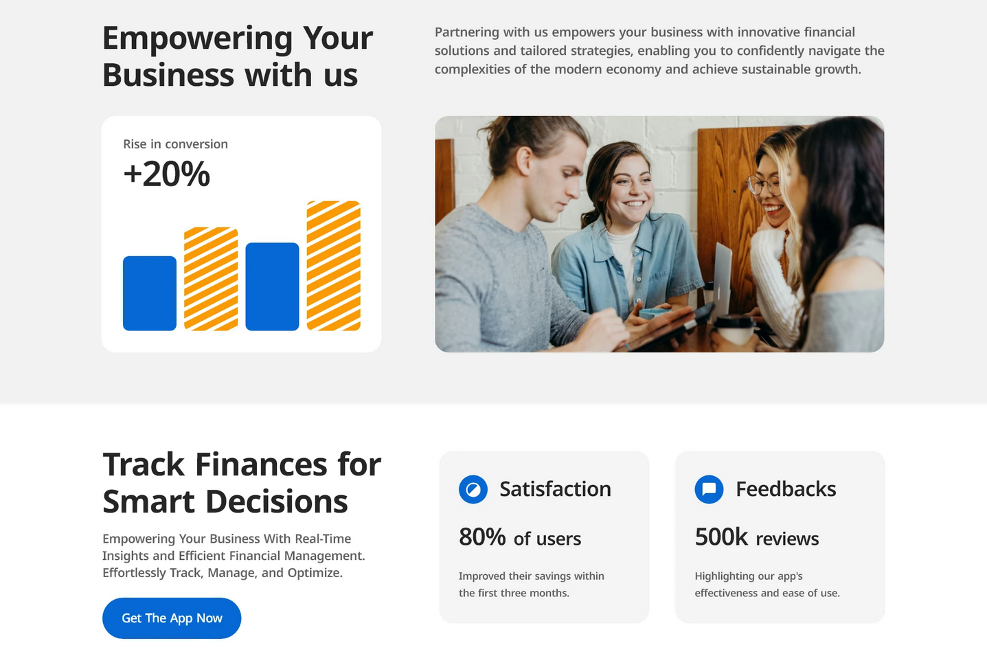 UI/UX for Financial Solutions Website